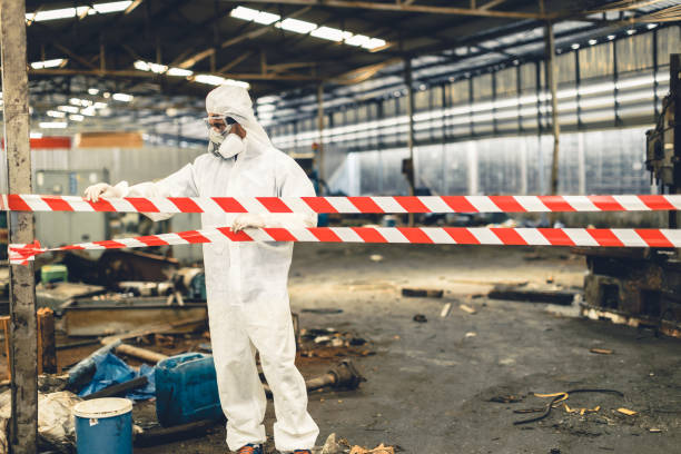 Professional Biohazard technician working in Rancho Mirage, CA